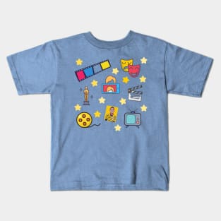 Actor Vision Board Pattern Print Kids T-Shirt